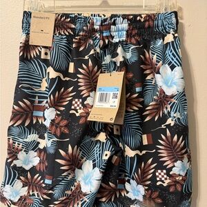 Nike Floral Print Boys Shorts - Black, Blue, Brown, White